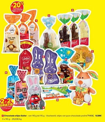 Promotions Chocolade-eitjes galler - Galler - Valide de 20/03/2024 à 02/04/2024 chez Carrefour