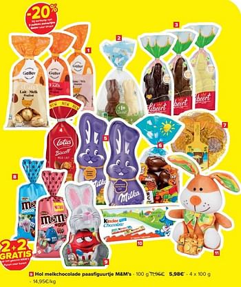 Promoties Hol melkchocolade paasfiguurtje m+m`s - M&M 's - Geldig van 20/03/2024 tot 02/04/2024 bij Carrefour