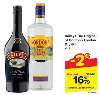 Promotions Gordon’s london dry gin - Gordon's - Valide de 20/03/2024 à 02/04/2024 chez Carrefour