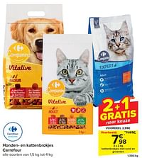 Kattenbrokjes met rund en groenten-Huismerk - Carrefour 