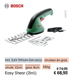 Bosch easy shear 2in1