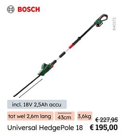 Bosch universal hedgepole 18