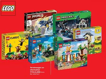 Promotions Terreinwagen en otterhabitat - Lego - Valide de 20/03/2024 à 02/04/2024 chez Carrefour