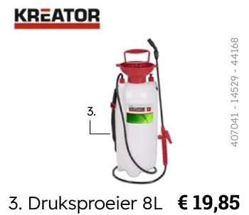 Promotions Druksproeier - Kreator - Valide de 08/03/2024 à 31/08/2024 chez Multi Bazar