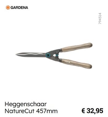 Promotions Heggenschaar naturecut - Gardena - Valide de 08/03/2024 à 31/08/2024 chez Multi Bazar