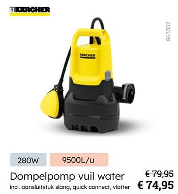 Promoties Kärcher dompelpomp vuil water - Kärcher - Geldig van 08/03/2024 tot 31/08/2024 bij Multi Bazar