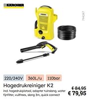 Promoties Kärcher hogedrukreiniger k2 - Kärcher - Geldig van 08/03/2024 tot 31/08/2024 bij Multi Bazar
