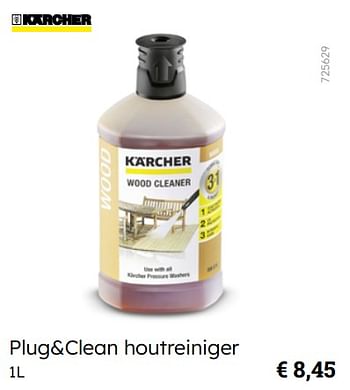 Promotions Kärcher plug+clean houtreiniger - Kärcher - Valide de 08/03/2024 à 31/08/2024 chez Multi Bazar