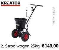 Promoties Strooiwagen - Kreator - Geldig van 08/03/2024 tot 31/08/2024 bij Multi Bazar