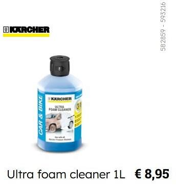 Promotions Ultra foam cleaner - Kärcher - Valide de 08/03/2024 à 31/08/2024 chez Multi Bazar