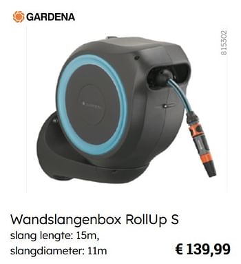 Promotions Wandslangenbox rollup s - Gardena - Valide de 08/03/2024 à 31/08/2024 chez Multi Bazar