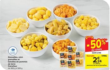Promoties Pommes de terre grenailles - Huismerk - Carrefour  - Geldig van 20/03/2024 tot 02/04/2024 bij Carrefour