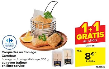 Promoties Croquettes au fromage carrefour - Huismerk - Carrefour  - Geldig van 20/03/2024 tot 02/04/2024 bij Carrefour