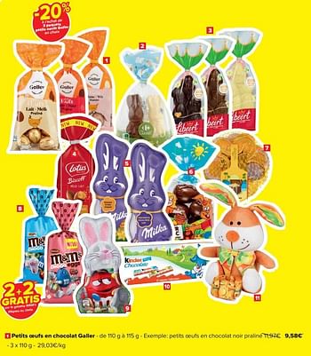Promoties Petits oeufs en chocolat galler - Galler - Geldig van 20/03/2024 tot 02/04/2024 bij Carrefour