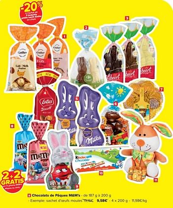 Promoties Chocolats de pâques m+m’s - M&M 's - Geldig van 20/03/2024 tot 02/04/2024 bij Carrefour