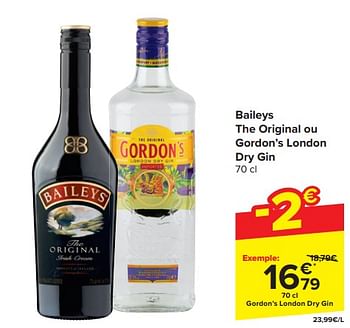 Promoties Gordon’s london dry gin - Gordon's - Geldig van 20/03/2024 tot 02/04/2024 bij Carrefour