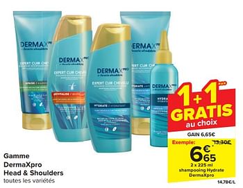 Promotions Shampooing hydrate dermaxpro - Head & Shoulders - Valide de 20/03/2024 à 02/04/2024 chez Carrefour