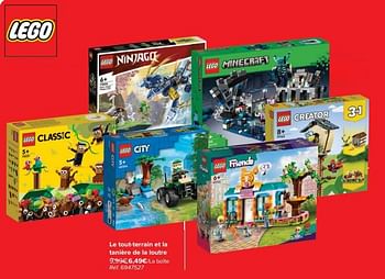 Promoties Le tout-terrain et la tanière de la loutre - Lego - Geldig van 20/03/2024 tot 02/04/2024 bij Carrefour