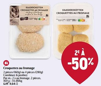 Promotions Croquettes au fromage - Produit Maison - Delhaize - Valide de 21/03/2024 à 27/03/2024 chez Delhaize