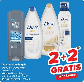 Promotions Douchegel clean comfort dove men - Dove - Valide de 20/03/2024 à 02/04/2024 chez Carrefour