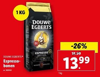 Promoties Espressobonen - Douwe Egberts - Geldig van 27/03/2024 tot 02/04/2024 bij Lidl