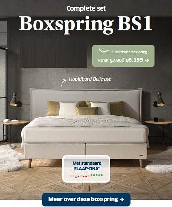 Promotions Boxspring bs1 elektrische - Ergosleep - Valide de 19/04/2024 à 04/05/2024 chez Sleeplife