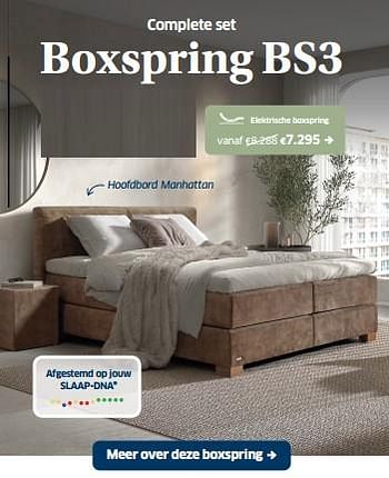 Promotions Boxspring bs3 elektrische - Ergosleep - Valide de 19/04/2024 à 04/05/2024 chez Sleeplife