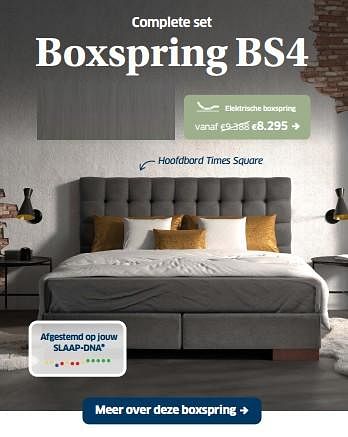Promotions Boxspring bs4 elektrische - Ergosleep - Valide de 19/04/2024 à 04/05/2024 chez Sleeplife