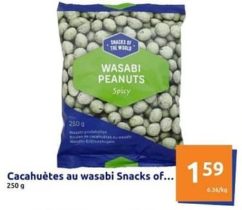 Promotions Cacahuetes au wasabi snacks of - Snacks of the World - Valide de 20/03/2024 à 26/03/2024 chez Action