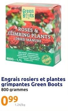 Promotions Engrais rosiers et plantes grimpantes green boots - Green Boots - Valide de 20/03/2024 à 26/03/2024 chez Action