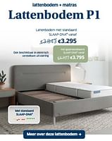 Promoties Lattenbodem p1 met standaard slaap-dna - Ergosleep - Geldig van 19/04/2024 tot 04/05/2024 bij Sleeplife