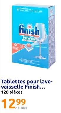 Promotions Tablettes pour lave vaisselle finish - Finish - Valide de 20/03/2024 à 26/03/2024 chez Action