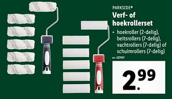 Promoties Verf- of hoekrollerset - Parkside - Geldig van 27/03/2024 tot 02/04/2024 bij Lidl