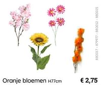 Oranje bloemen-Huismerk - Multi Bazar