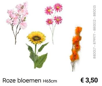 Promoties Roze bloemen - Huismerk - Multi Bazar - Geldig van 08/03/2024 tot 30/06/2024 bij Multi Bazar