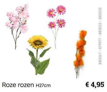 Promotions Roze rozen - Produit Maison - Multi Bazar - Valide de 08/03/2024 à 30/06/2024 chez Multi Bazar