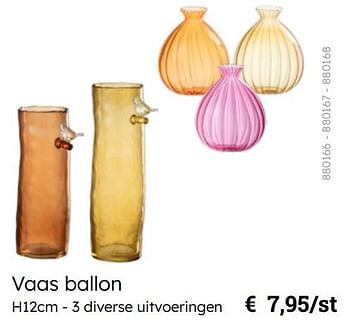 Promotions Vaas ballon - Produit Maison - Multi Bazar - Valide de 08/03/2024 à 30/06/2024 chez Multi Bazar