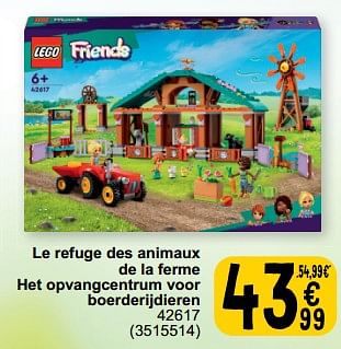 Promotions Le refuge des animaux de la ferme het opvangcentrum voor boerderijdieren 42617 - Lego - Valide de 19/03/2024 à 30/03/2024 chez Cora