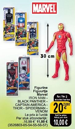 Promotions Figurine figuurtje marvel - Marvel - Valide de 19/03/2024 à 30/03/2024 chez Cora