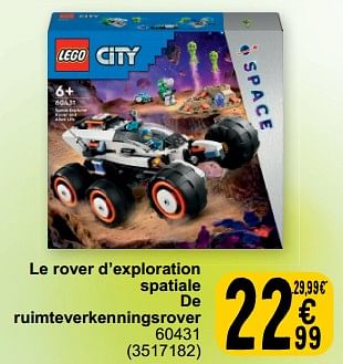 Promoties Le rover d’exploration spatiale de ruimteverkenningsrover 60431 - Lego - Geldig van 19/03/2024 tot 30/03/2024 bij Cora