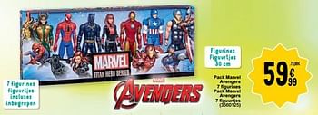 Promoties Pack marvel avengers 7 figurines pack marvel avengers 7 figuurtjes - Marvel - Geldig van 19/03/2024 tot 30/03/2024 bij Cora