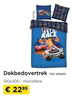 Promoties Dekbedovertrek hot wheels - Huismerk - Molecule - Geldig van 01/03/2024 tot 31/03/2024 bij Molecule