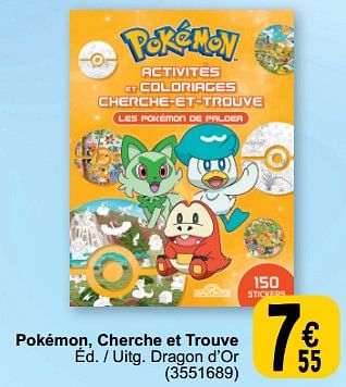 Promoties Pokémon, cherche et trouve - Huismerk - Cora - Geldig van 19/03/2024 tot 30/03/2024 bij Cora