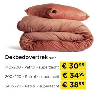 Promotions Dekbedovertrek nude - Produit maison - Molecule - Valide de 01/03/2024 à 31/03/2024 chez Molecule