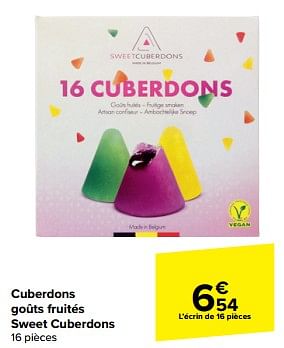 Promoties Cuberdons goûts fruités sweet cuberdons - Sweet Cuberdons - Geldig van 20/03/2024 tot 02/04/2024 bij Carrefour