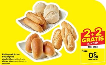 Promoties Petits produits de boulangerie - Huismerk - Carrefour  - Geldig van 20/03/2024 tot 02/04/2024 bij Carrefour
