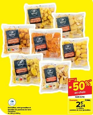 Promoties Pommes de terre grenailles - Huismerk - Carrefour  - Geldig van 20/03/2024 tot 02/04/2024 bij Carrefour