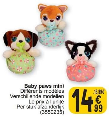Promoties Baby paws mini - IMC Toys - Geldig van 19/03/2024 tot 30/03/2024 bij Cora