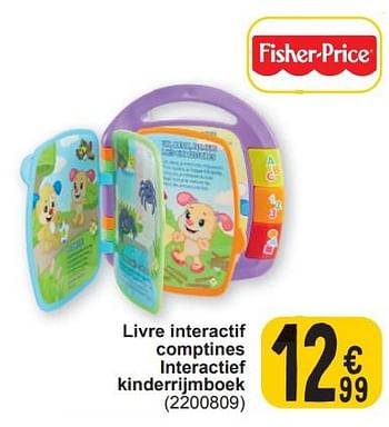 Promoties Livre interactif comptines interactief kinderrijmboek - Fisher-Price - Geldig van 19/03/2024 tot 30/03/2024 bij Cora