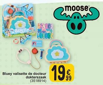 Promotions Bluey valisette de docteur dokterszaak - Moose - Valide de 19/03/2024 à 30/03/2024 chez Cora